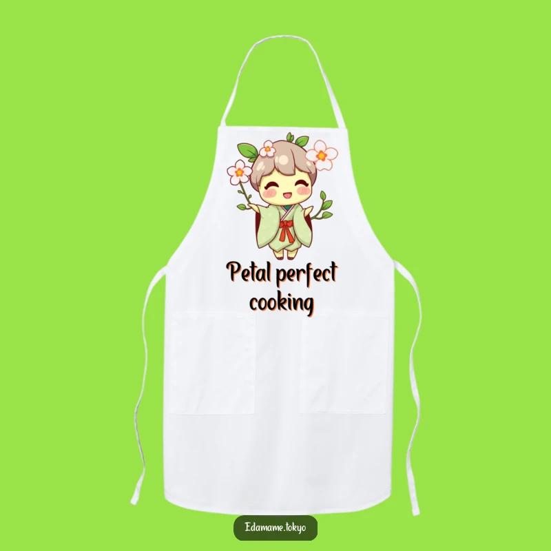 Funny Edamame Apron: Kimono Blossom Offer - Kitchen Gift