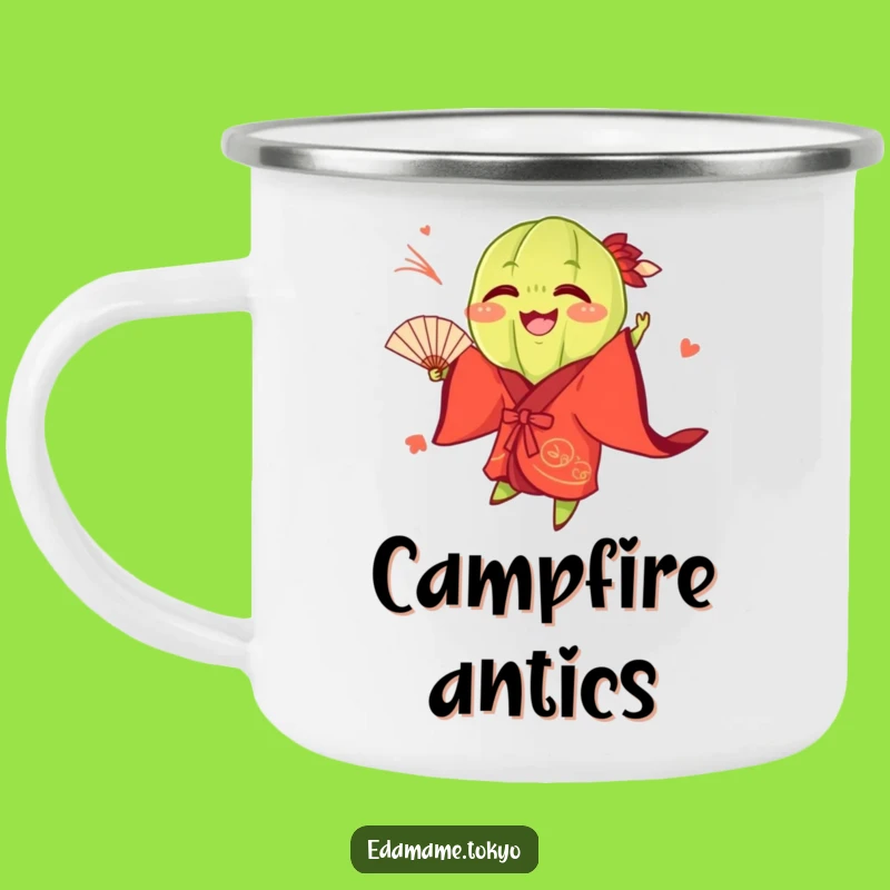 Funny Edamame Fan Camping Mug - Trailside Fun, Great Funny Gift