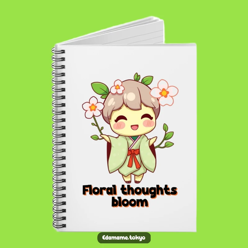 Funny Edamame Notebook: Kimono Blossom Offer - Journal Gift